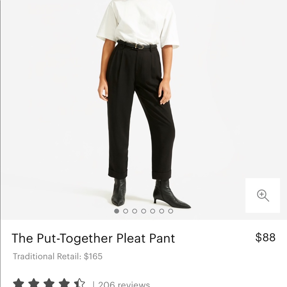 NEW Everlane pants with tab size 4
